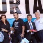 La Presidenta y el gobernador de Entre Ríos participaron del lanzamiento del libro en Paraná.