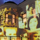 Mapping sobre el frente del Museo de la Memoria