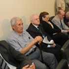 Brusa y el resto de la patota el día que fueron condenados en Santa Fe.