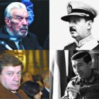 Antonio Domingo Bussi, Adel Vilas, el prófugo Héctor Mario Schwab y Mario Benjamín Menéndez, represores del Operativo Independencia.