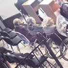 En el centro, el médico Bergés, uno de los represores que empezaron a ser juzgados por la represión ilegal ordenada por el fallecido Ramón Camps. Imagen: Rafael Yohai