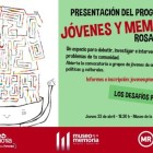 Durante todo el año, los jóvenes investigarán sobre el pasado reciente de la comunidad en donde viven.