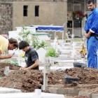 Huellas. Los investigadores forenses realizan excavaciones en La Piedad.