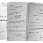 Facsímiles del expediente de Virginia Adela Suárez, uno de los casos por el que están siendo juzgados Miret y Romano.