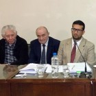 Farina (el último a la derecha en la foto) quedó seriamente imputado en la causa.