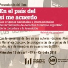 La presentación del libro