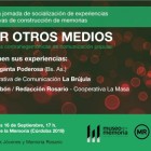 Debate sobre los medios de comunicación en la actualidad, desde la mirada de experiencias de comunicación popular.