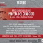 Profeta del Genocidio se presentará el 1º de abril en el Museo de la Memoria de Rosario.