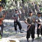 Patrulla de autodefensa en la comunidad de La Concordia del estado de Guerrero, México.