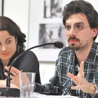 Investigadores. Rosende y Pertot presentaron el libro sobre el caso López en el Museo de la Memoria de Rosario.