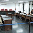 La sala donde treinta y seis años después de los asesinatos empezará hoy el juicio oral. Imagen: Télam