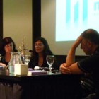 Liliana Ruiz, Bona y Rubén Chababo durante la presentación en el Museo de la Memoria Imagen: Gentileza Adolfo Corts
