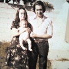 María Cristina Alvira, con su esposo Horacio Martínez, y su hijo Fernando, antes de la tragedia.