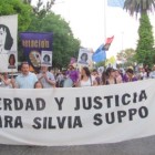 Los hijos de Silvia Suppo encabezaron este jueves la marcha en reclamo de justicia