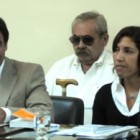 Martínez Dorr junto a sus abogados.