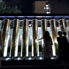 Pilares de la Memoria (en la terraza del Museo) rinde homenaje a los desaparecidos y asesinados por el terrorismo de Estado.