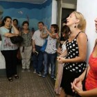 Sobreviviente del SI en el acto celebrado ayer en la ex Jefatura de Policía de Rosario.
