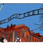 Una de las páginas de Marcos Vergara para Camino a Auschwitz y otras historias de resistencia.